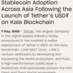 Tether通过LINE NEXT和kaia合作在 Kaia 区块链上推出 USDT-百家乐技巧-百家乐策略-百家乐论坛